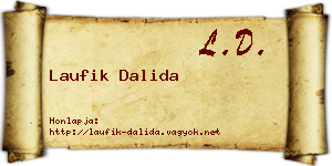 Laufik Dalida névjegykártya